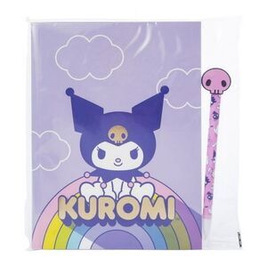 Kuromi Notebook and Pen Set Sanrio 2 Piece Gift Journal New